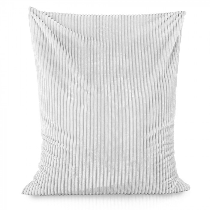Blanc pouf poire coussin pour enfants stripe