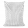 Blanc pouf poire coussin stripe