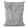 Gris clair pouf poire coussin xxl stripe