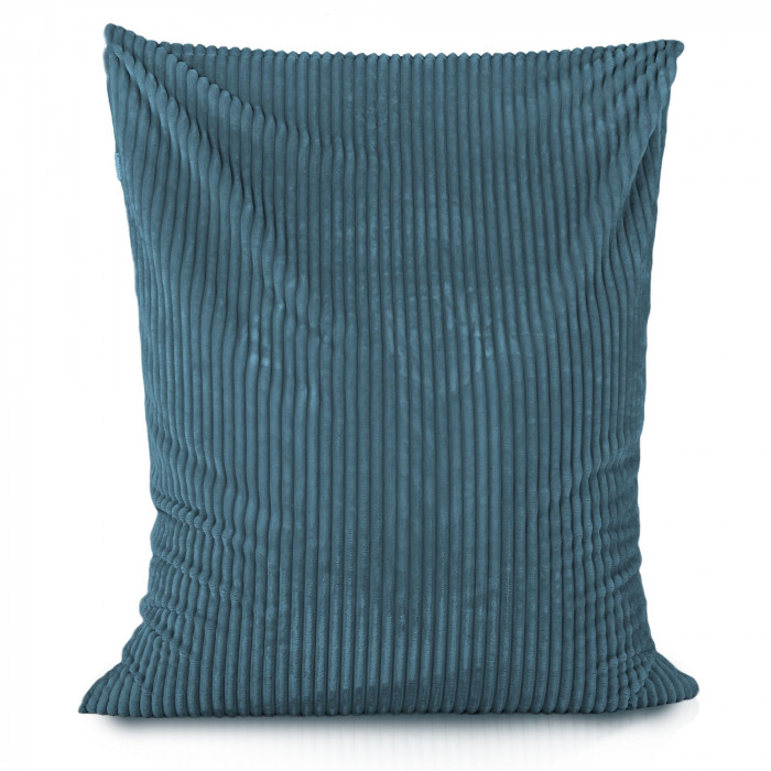 Bleu pouf poire coussin pour enfants stripe