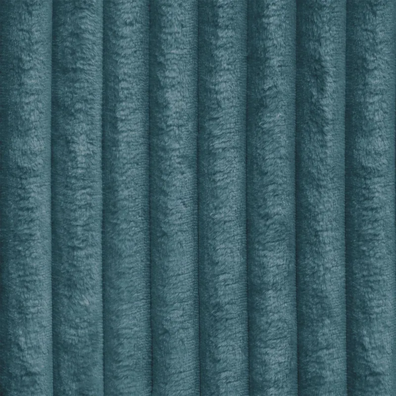 Pouf Repose-pieds Rond - Velours Côtelé Stripe – vue 2