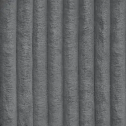 Pouf Repose-pieds Rond - Velours Côtelé Stripe – vue 2