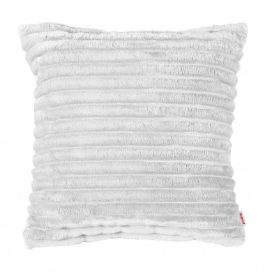 Blanc coussin décoratif carré stripe