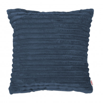 Bleu marine coussin décoratif carré stripe