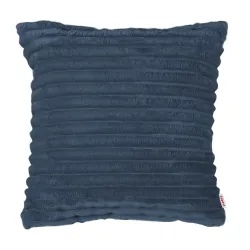 Coussin décoratif carré - Velours À Grosses Côtes Royal