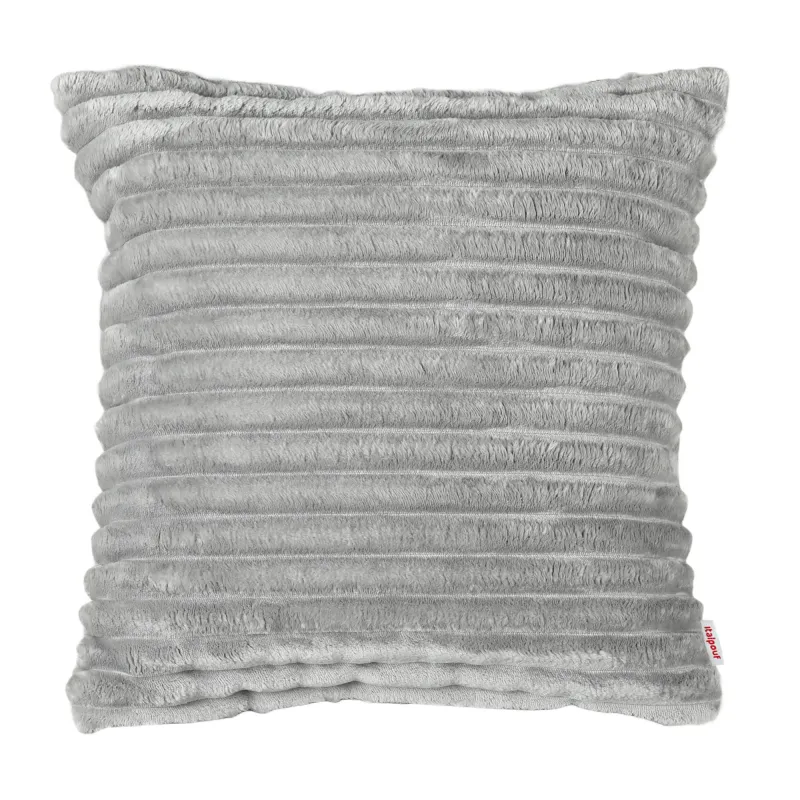 Coussin décoratif carré 45x45 cm - Velours Côtelé Stripe
