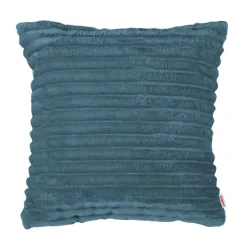 Coussin décoratif carré - Velours À Grosses Côtes Royal