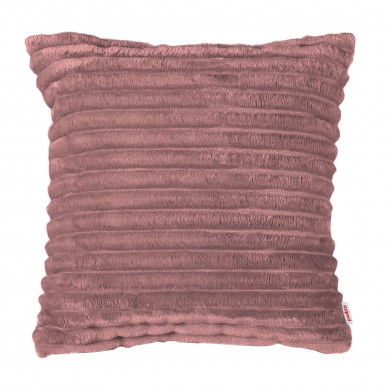 Rose délavé coussin décoratif carré stripe