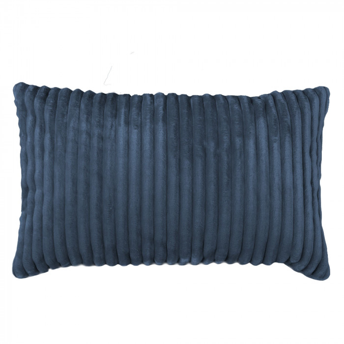 Bleu marine coussin décoratif rectangulaire stripe