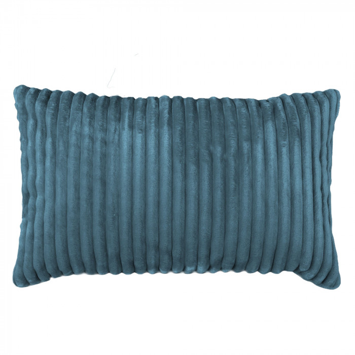 Bleu coussin décoratif rectangulaire stripe