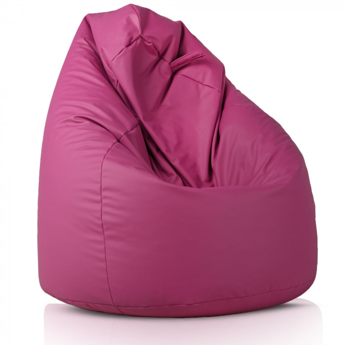 Fuchsia Pouf Poire Enfants simili-cuir