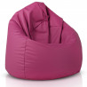 Fuchsia Pouf Poire simili-cuir