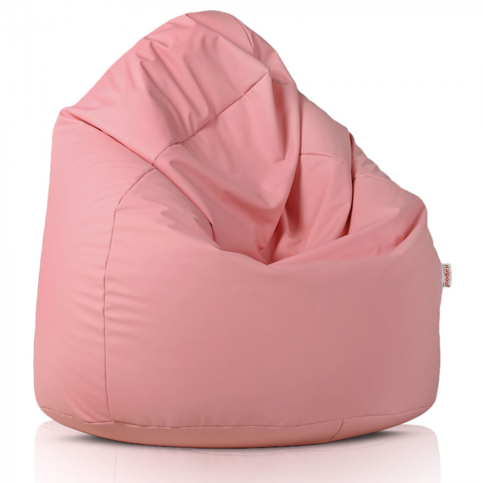 Rose clair Géant Pouf Poire XXL simili-cuir