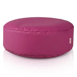 Pouf Repose-pieds Rond - Simili-cuir