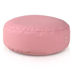 Pouf Repose-pieds Rond - Simili-cuir
