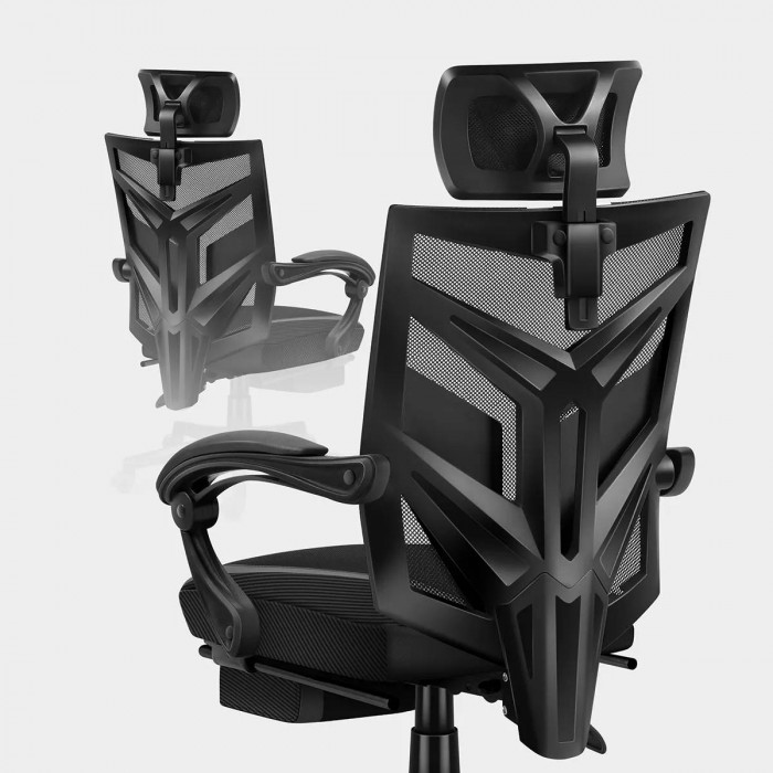 Le dossier du fauteuil de jeu Huzaro Combat 5.0 Black