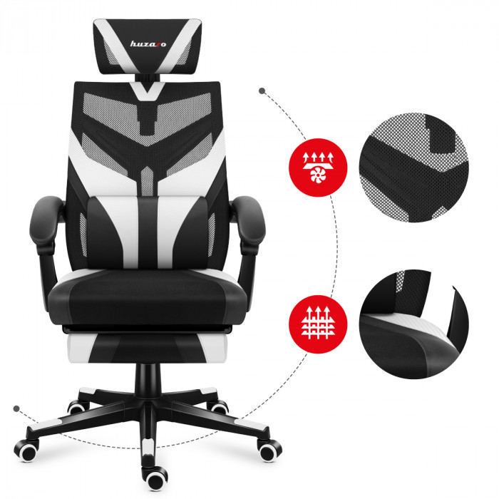 Matériaux utilisés dans la chaise Combat 5.0 White