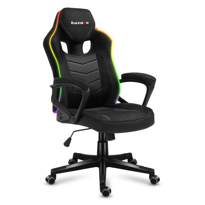 Chaise de jeu Huzaro Force 2.5 RGB Carbon Mesh