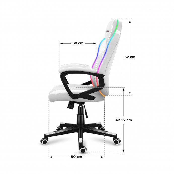 Dimensions de la chaise Huzaro Force 2.5 Carbon RGB