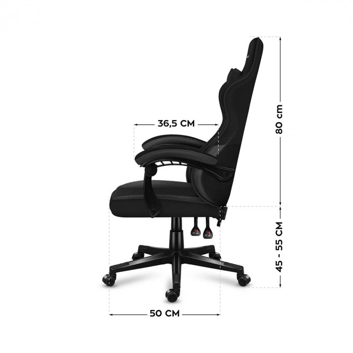 Dimensions de la chaise Huzaro Force 4.4 carbone