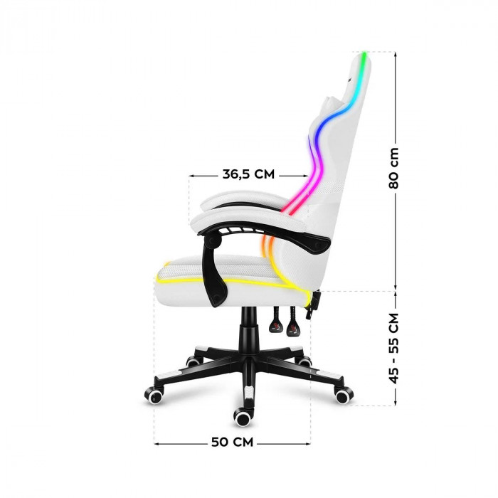 Dimensions de la chaise Huzaro Force 4.4 RGB White