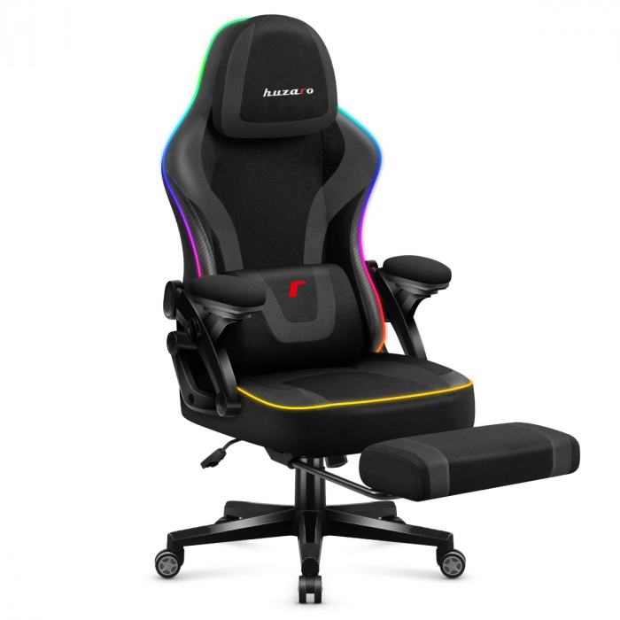 Chaise de jeu Huzaro Force 4.6 Black RGB Smart