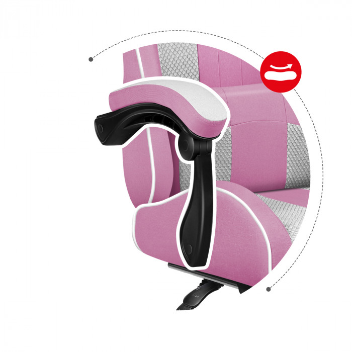 Coussin lombaire pour le fauteuil de jeu Huzaro Force 4.7 Pink Mesh