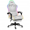 Chaise de jeu HUZARO Force 4.7 RGB blanche