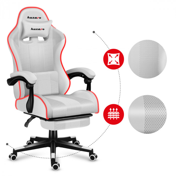 Coussin pour les muscles de la nuque pour le fauteuil Huzaro Force 4.7 White RGB