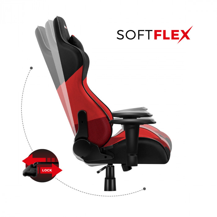 Fonction Softlex de la chaise de jeu Force 6.2