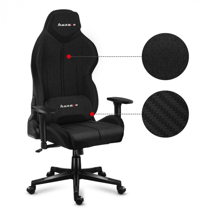 Matériau du fauteuil de jeu Huzaro Force 7.9 Black Mesh