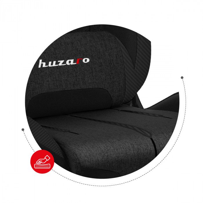 Assise en mousse froide du fauteuil de jeu Huzaro Force 7.9 Black Mesh