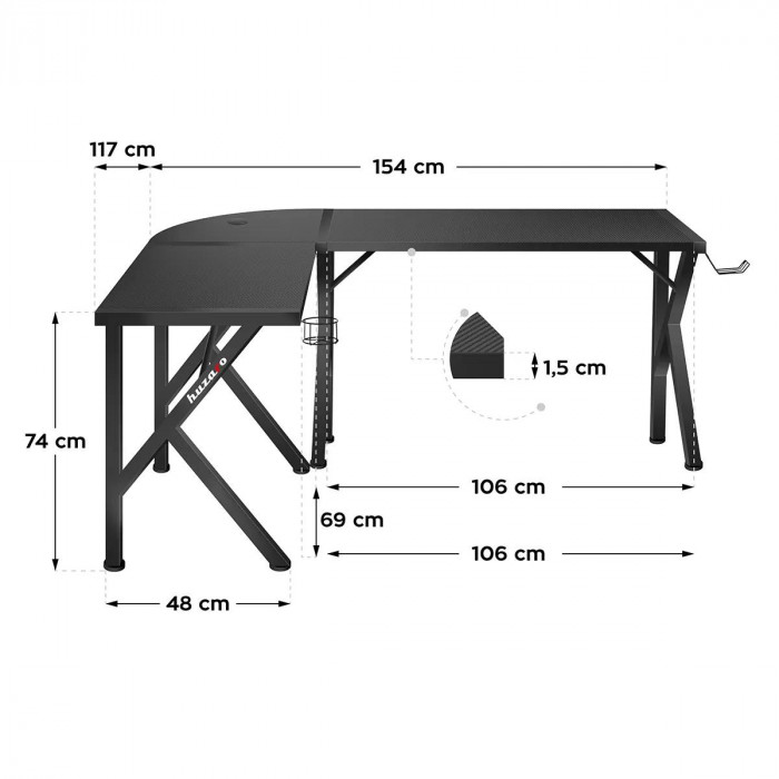 Dimensions du Huzaro Hero 6.3