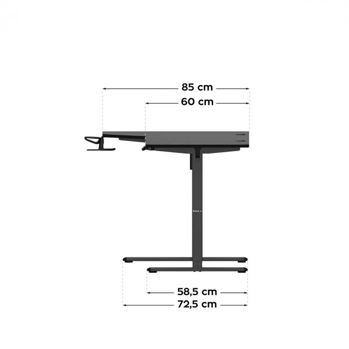 Dimensions du bureau électrique Huzaro Hero 9.1