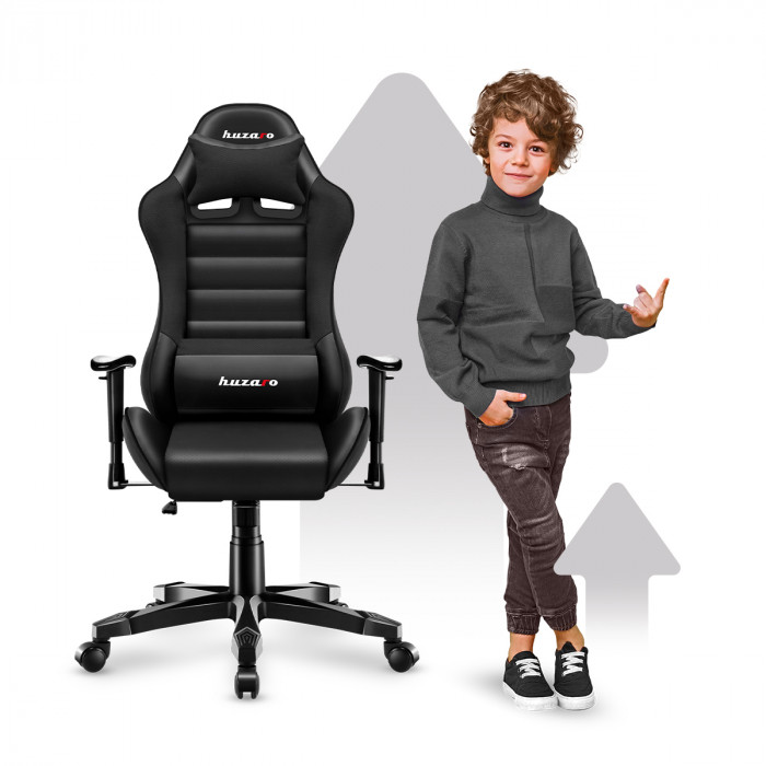 Face avant de la chaise Ranger 6.0 Black avec un enfant