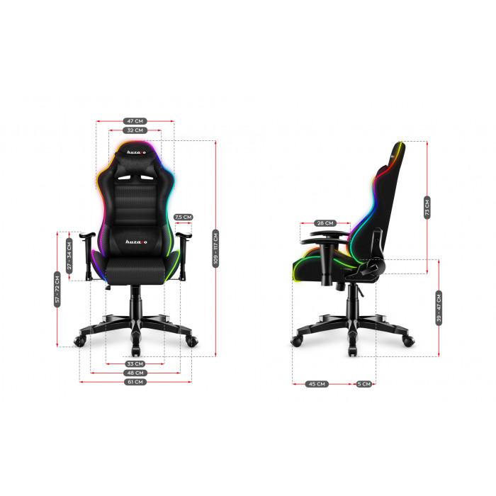 Dimensions de la chaise Ranger 6.0 RGB