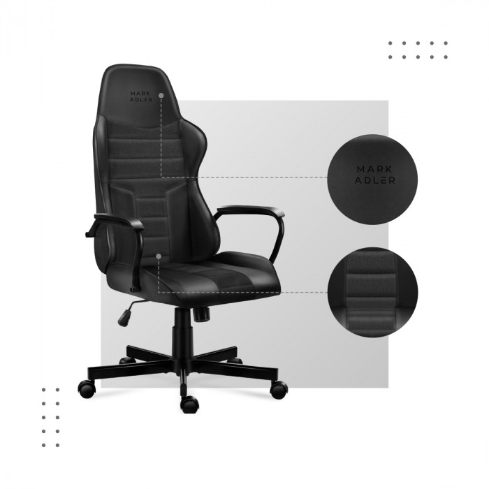 Matériaux utilisés dans le fauteuil Boss 4.2 Black