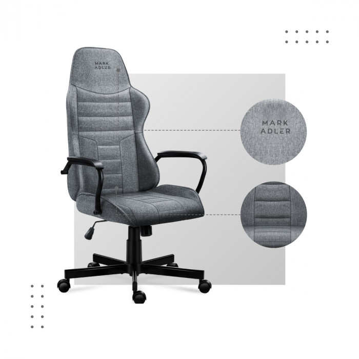 Matériaux utilisés dans le fauteuil Boss 4.2 Grey