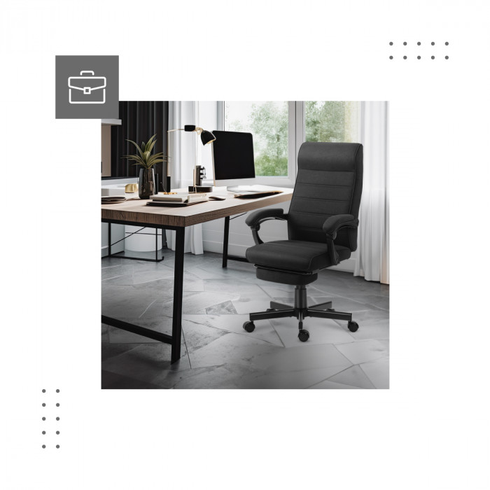 Côté gauche de la chaise Mark Adler Boss 4.4 Black