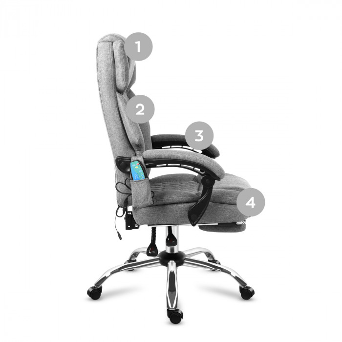 Côté droit du fauteuil de massage Boss 6.0