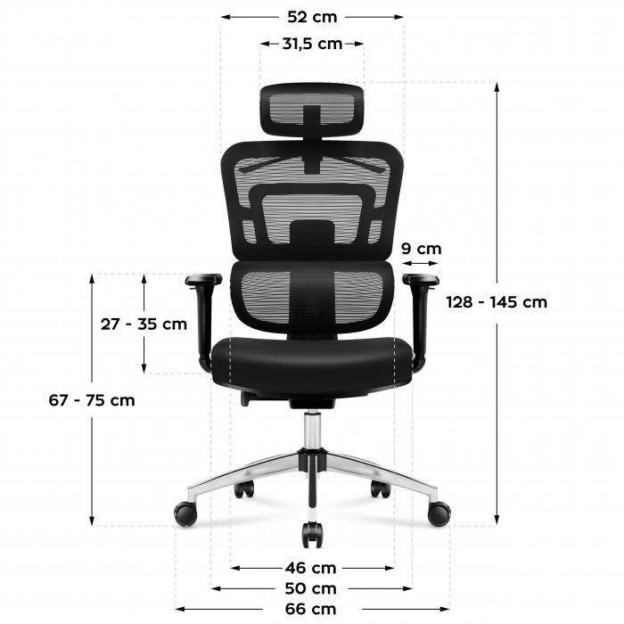 Dimensions de la chaise de jeu Mark Adler Expert 4.9