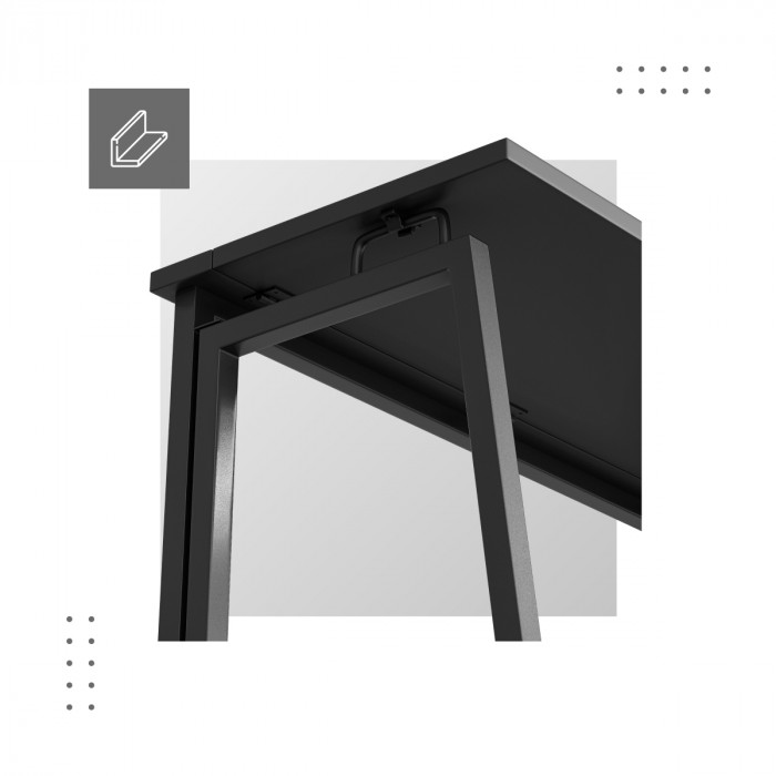 Bureau pliant Leader 1.5 à design renforcé