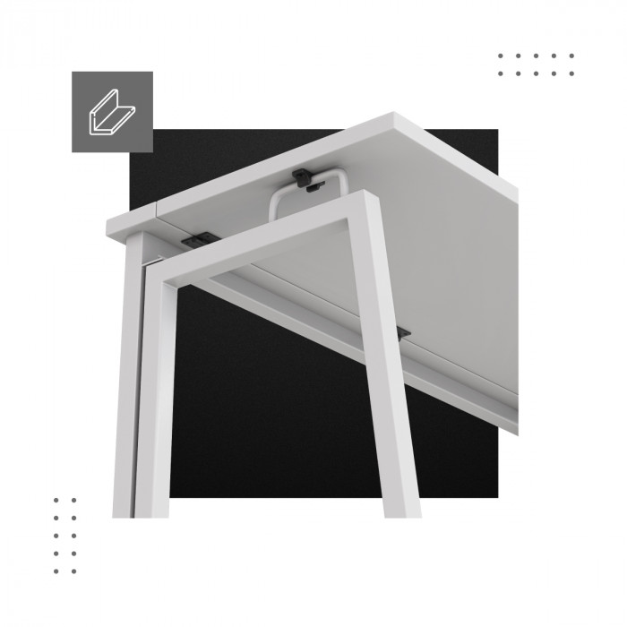 Bureau pliant Leader 1.5 à design renforcé