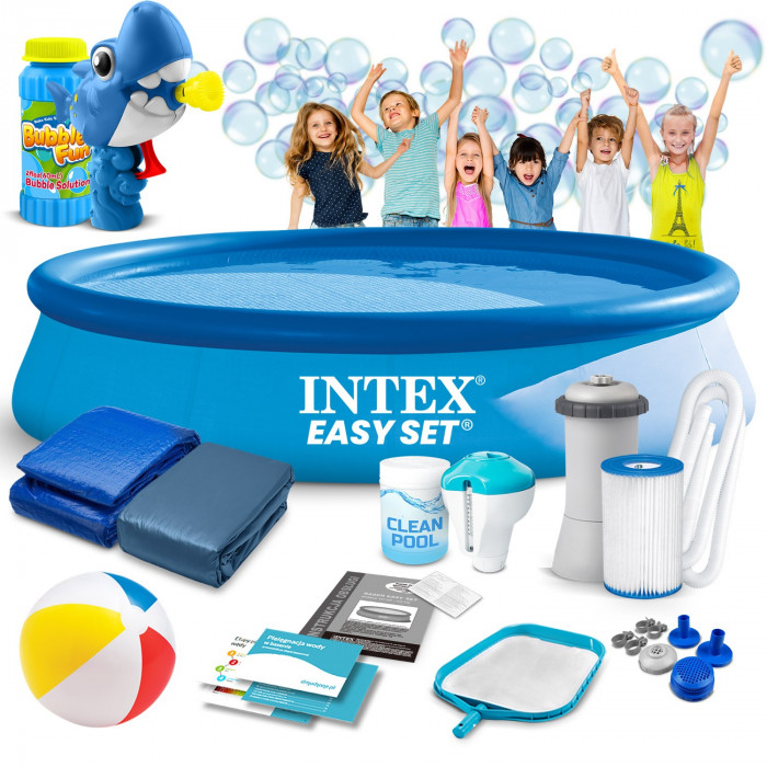 Piscine tubulaire 366 x 76 cm 15in1 INTEX 28132 + machine à bulles GRATUIT !