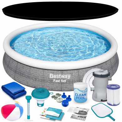 Piscine gonflable ronde hors sol Autoportante 366 x 76 cm 16in1 Bestway 57445