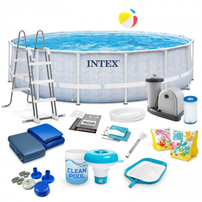 488 x 122 cm 18in1 Intex cadre piscine de jardin 26746