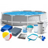 Piscine hors sol Ronde Tubulaire Frame Cadre Métal 366x76, 16in1 INTEX 26712
