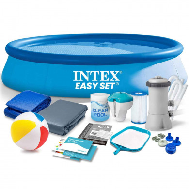 Piscine gonflable ronde hors sol Autoportante 366 x 76 cm set 15in1 INTEX 28132