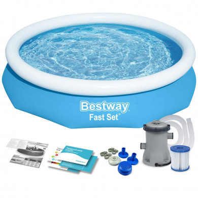 Piscine gonflable ronde hors sol Autoportante 305 x 66 cm 9in1 Bestway 57458