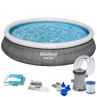 Piscine gonflable ronde hors sol Autoportante 457 x 84 cm 9in1 Bestway 57313N